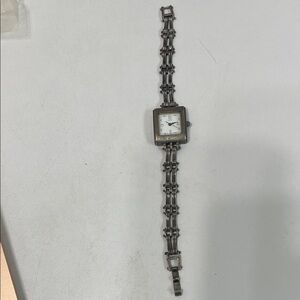 Guess Silver Square Watch with Roman Numerals